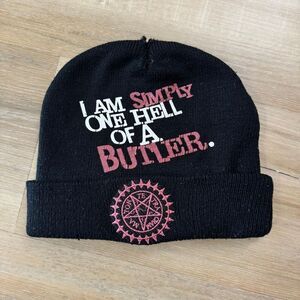 Black Butler Anime Black Beanie One Size I Am Simply One Hell Of A Butler Hat
